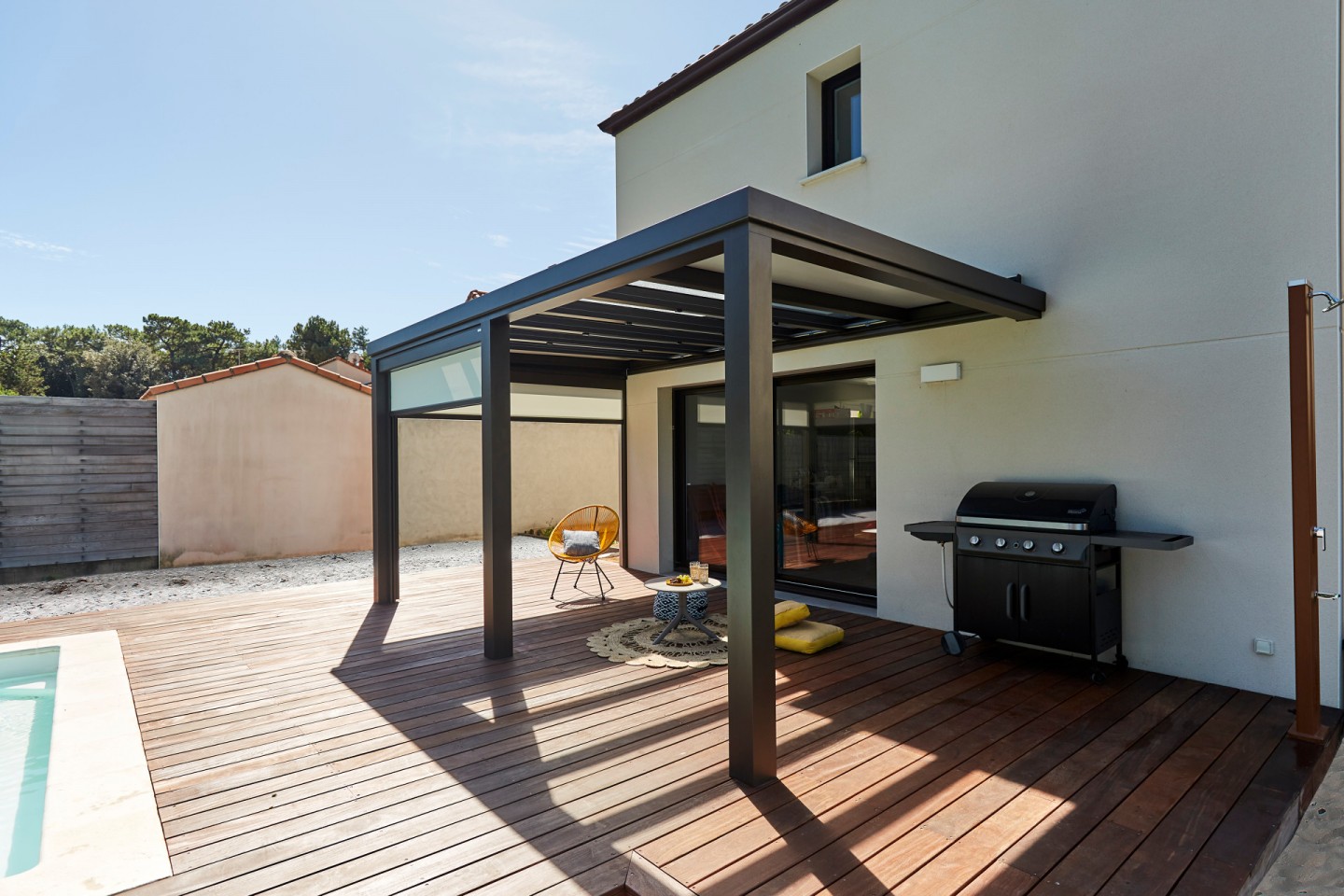 BASSIN FERMETURES Menuiserie Bassin Darcachon Installtion Pergola